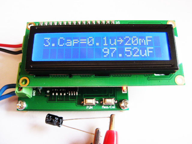 Milliohm Meter Capaciteit Meter + 0.001 ~ 120 10pf ~ 20000Uf