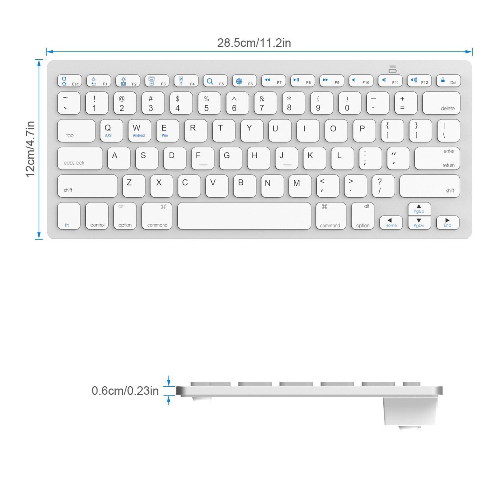 Keyboards Universal Wireless Bluetooth 3.0 Standard Interface Keyboard Ultra Slim Hebrew English 9.7 Inch Teclados Clavier