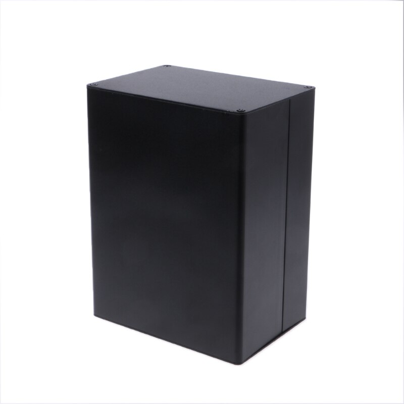 Alu kabinet projektkasse power junction box 155 x 120 x 83mm sort