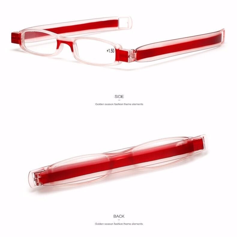 Authentieke oude man draagbare 360- graden roterende opvouwbare presbyopische bril voor mannen geïmporteerde anti-vermoeidheid superlichte bril voor