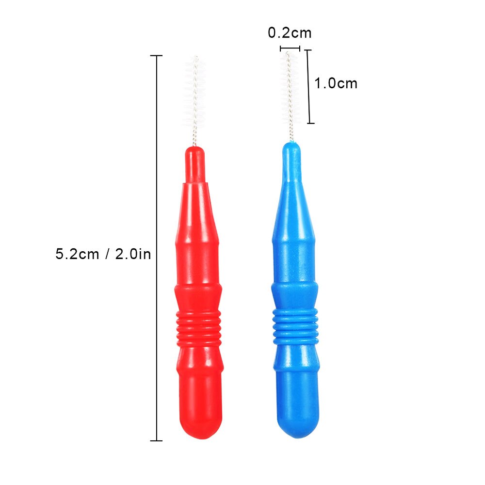 50 pc cepillo Interdental dientes palo cepillo Dental Ortodoncia de Cuidado Oral cepillo dientes Interdental entre los dientes cepillo de Cuidado Oral: Nude