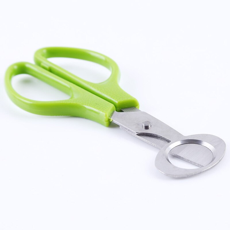Green Stainless Steel Bird Egg Scissors Kitchen Knife Cooking Egg Accessories