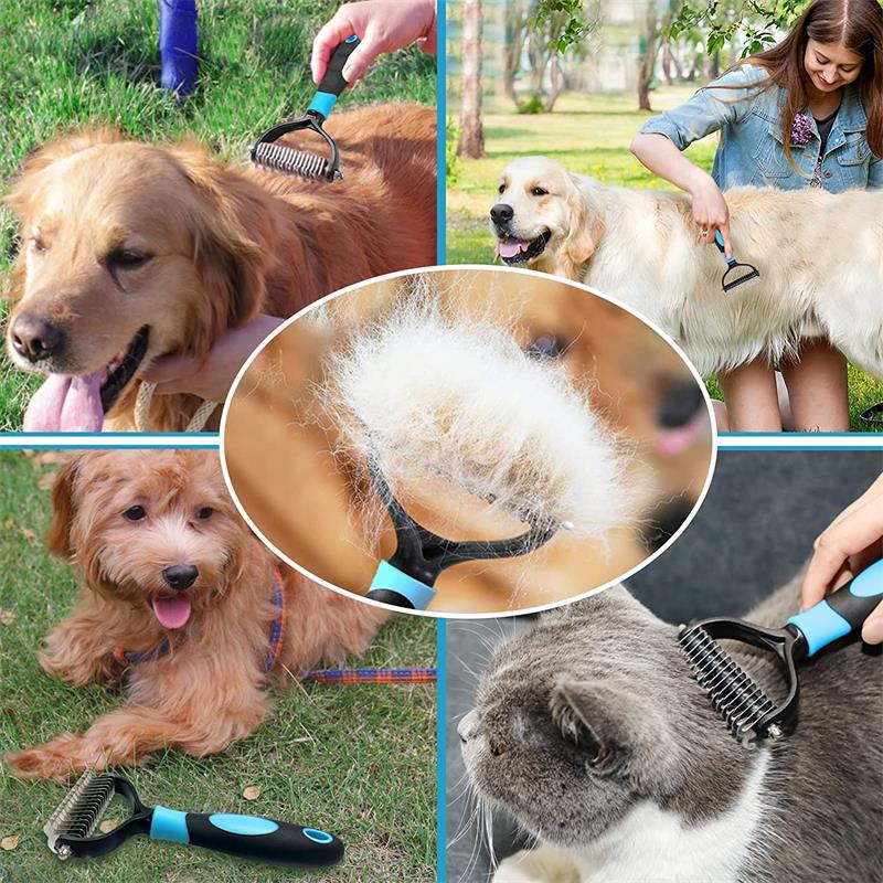 Haustier Hund Kamm Haar Entferner Katze Kamm Für Lange Haar Lockige Hunde Katzen Entfernung Unterwolle Haustier Pinsel Rechen Dematting Pinsel hund Liefert