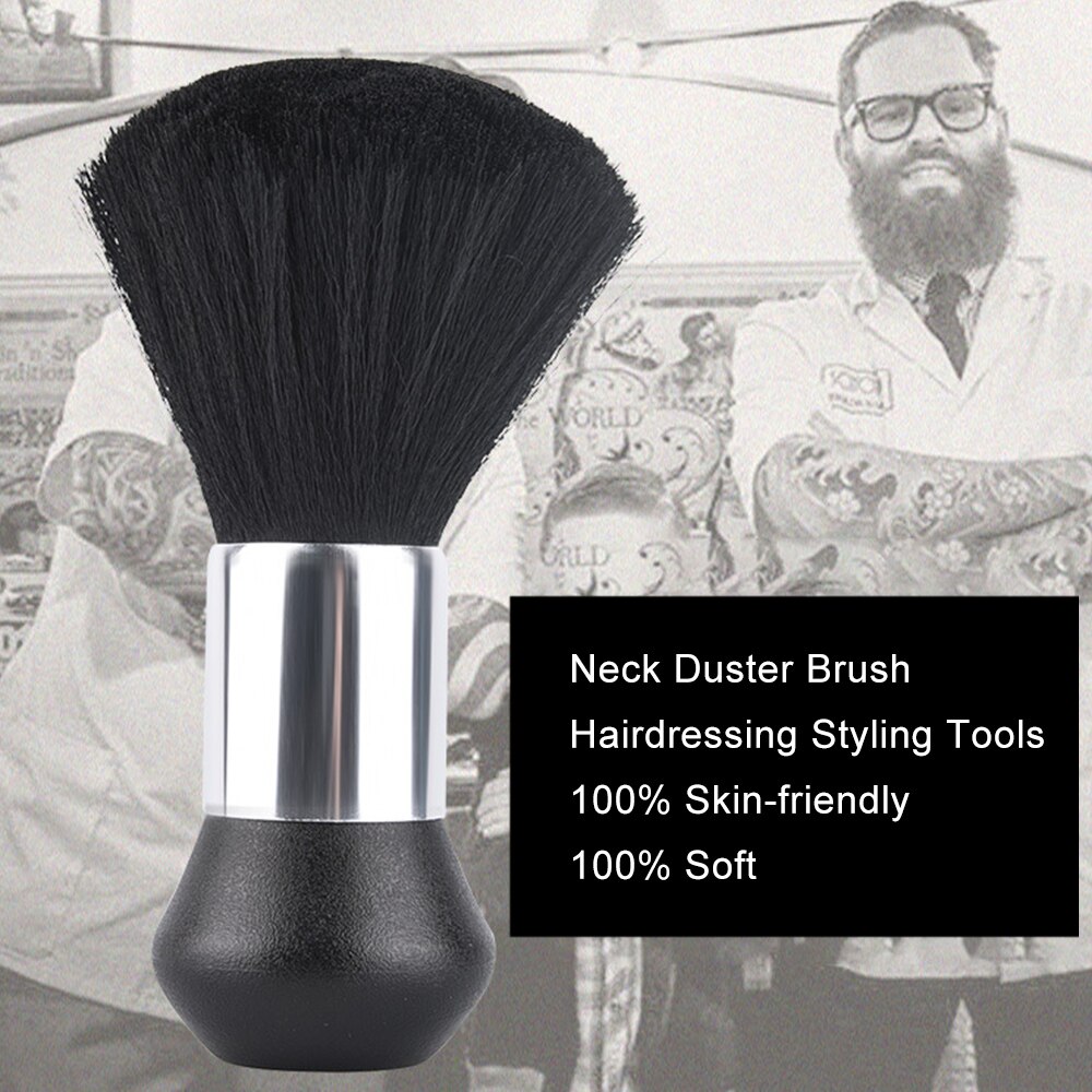 Nekborstel, zachte haarborstel, nekborstel, gezichtsborstel, kappersborstel, haarknippen, reinigingsborstel, salon, haarstylingtools