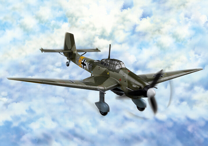 Hobby boss 80286 1/72 junkers  ju 87d-3 stuka plastit model kit
