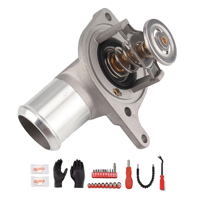 thumbnail interactive-video image 1 of Maxwin Autoparts Thermostat Assembly Direct Replacement For Chevy GMC 5.3L 6.0L 04-17 1 of 6