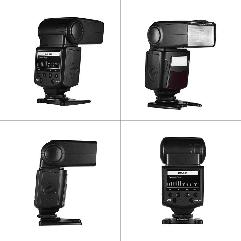 Riempire la luce Flash Speedlite Speedlight con supporto per slitta a LED supporto per luce per fotocamere DSLR Canon/Nikon luminosità regolabile