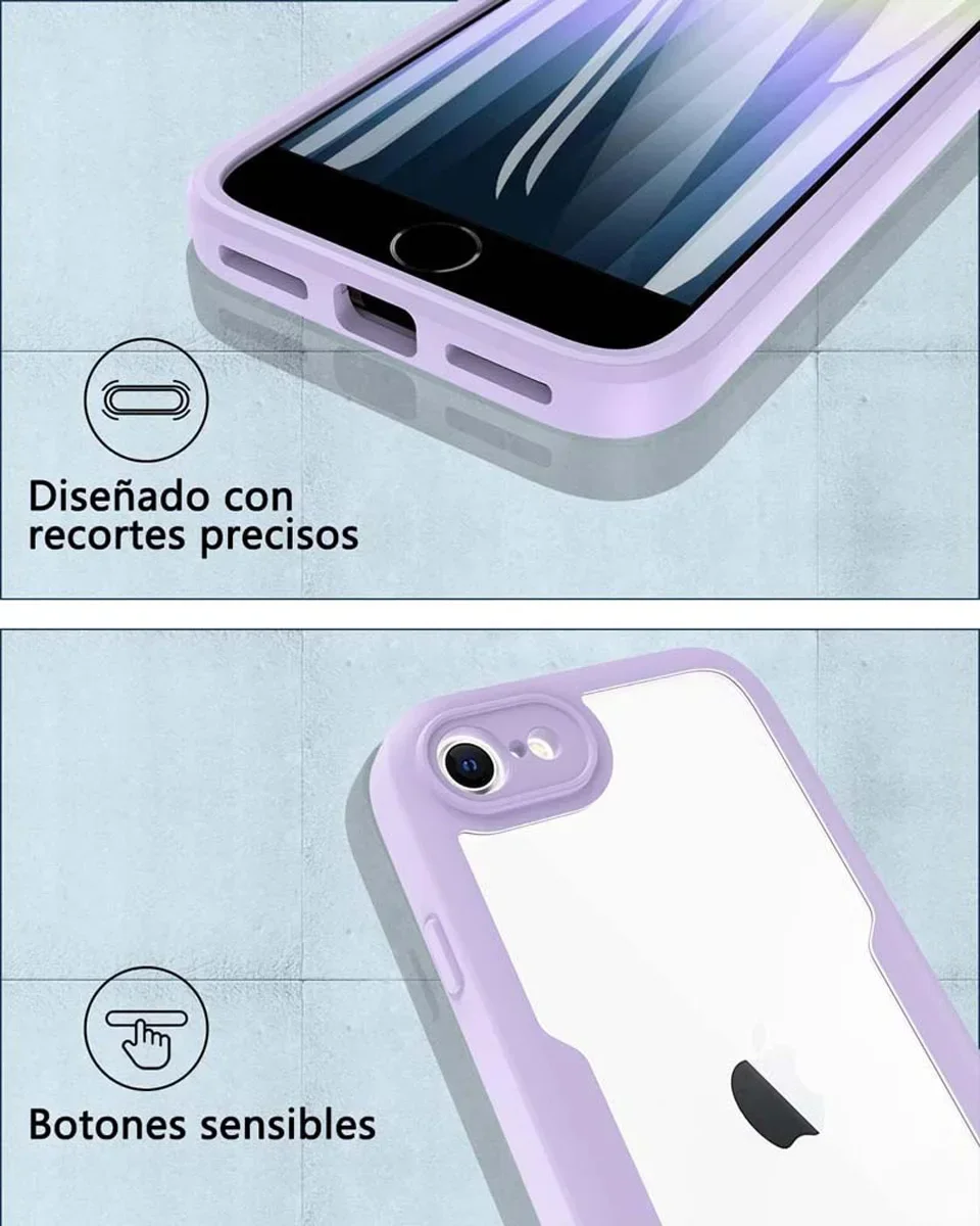 360-Grad-Ganzkörper-Doppelseiten-Displayschutzfolie für iPhone SE SE 2022, iPhone 8 iPhone 7, stoßfeste Handyhülle