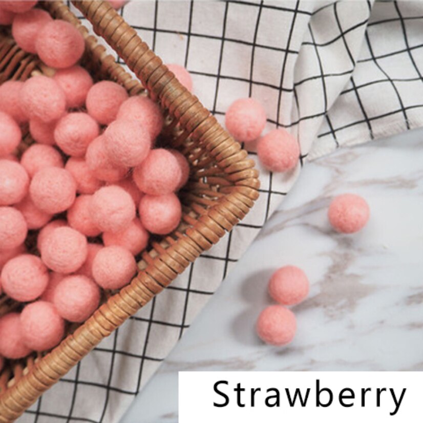 10pcs 2cm Felt Pompom Balls DIY Craft Handmade Wool Ball Accessories for Sewing Kids Room Hanging Mixed Color Home Decoration: 8
