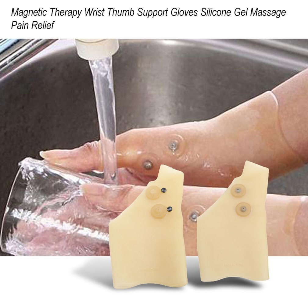 Magnetische Therapie Pols Hand Duim Ondersteuning Handschoenen Siliconen Gel Artritis Druk Corrector Massage Pijnbestrijding Handschoenen