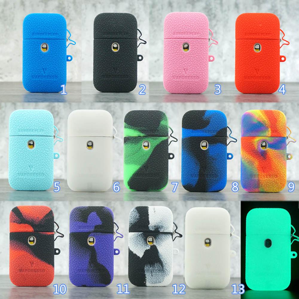 Texture Case for Vaporesso Aurora Play pod Silicone Skin Cover Sleeve Wrap shell gel Fit Vape Play Aurora pod Modshield