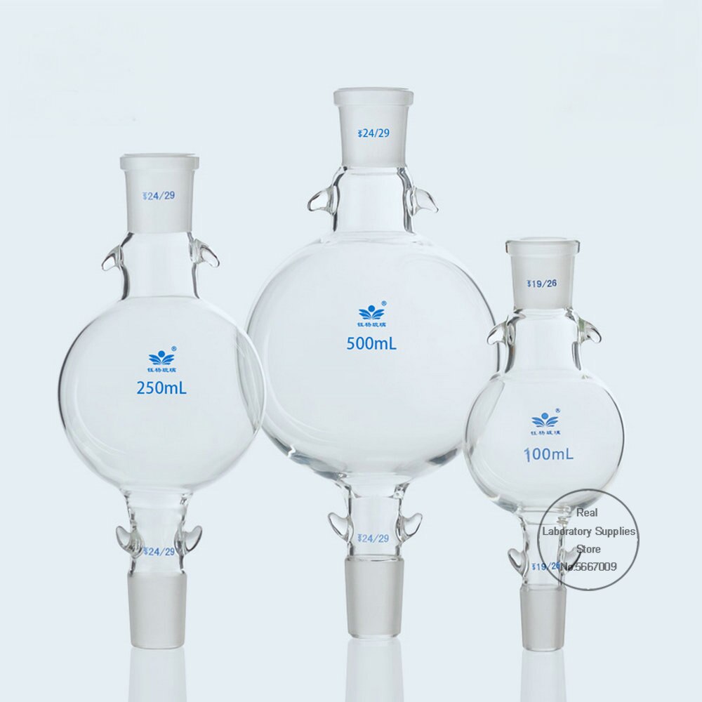 1pcs 50ml to 2000ml Lab Glass Chromatography Solvent Reservoir Cushion Ball Standard Joint chromatography column storage ball