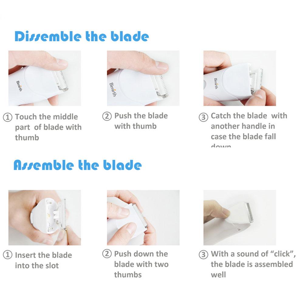 Electric Baby Hair Clippers Waterproof Child Hair trimmers Cordless Rechargeable Hair Care Cutting Kit for Child Infants Toddler