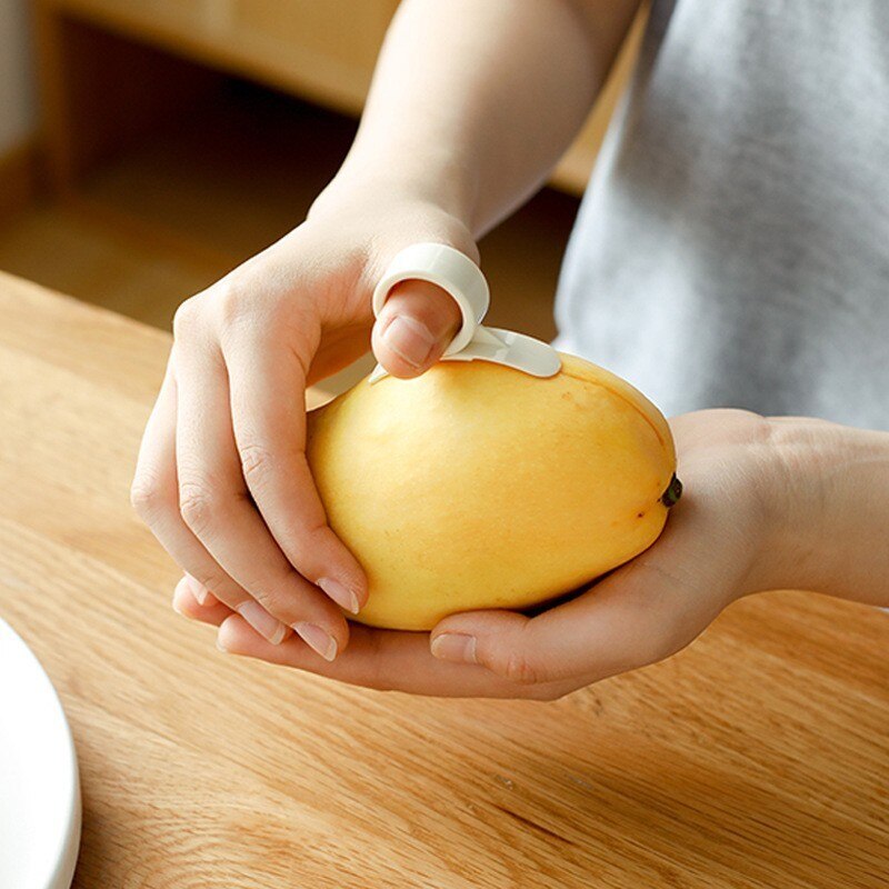 Trancheuse pour éplucher les fruits, pratique, rapide, peau d&#39;orange et de citron, Simple, pour les doigts, 2 pièces