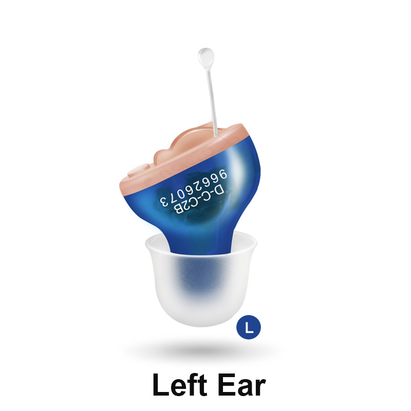 Hearing Aids for Deafness/Elderly Mini Invisible Hearing Aid Sound Amplifier Adjustable Micro Wireless CIC Ear Aids Audifonos: Ivory