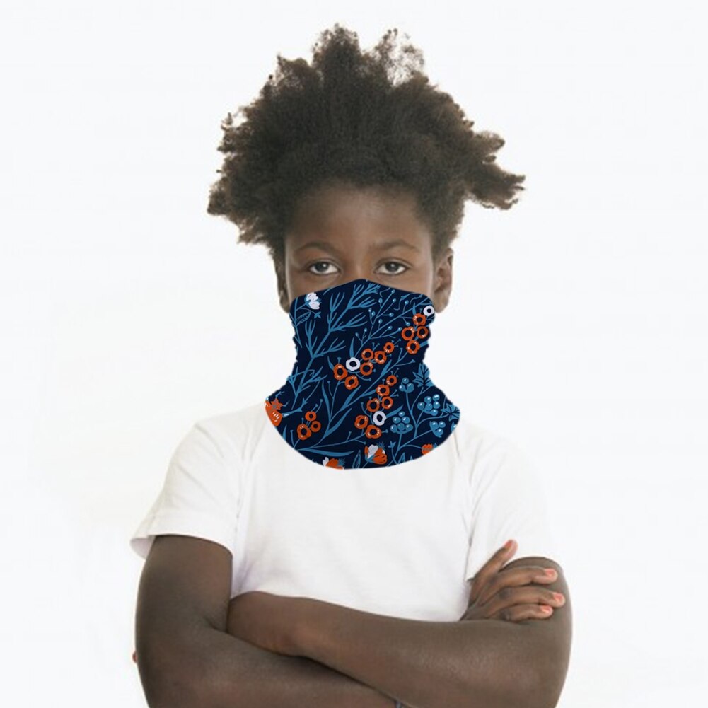 Pétales de fleurs Polyester enfants Tube Bandana sans couture guêtre Tube de motard Bandana écharpe bonnet bonnet cagoule chapeaux