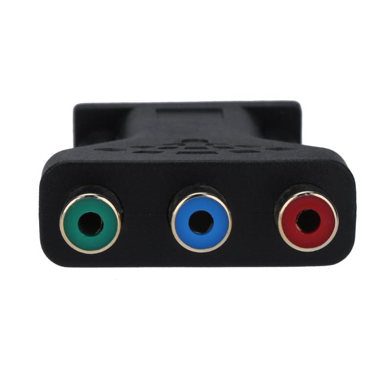 Conector de cable de 15 pines VGA macho a 3 RCA hembra convertidor adaptador divisor Digital Cables