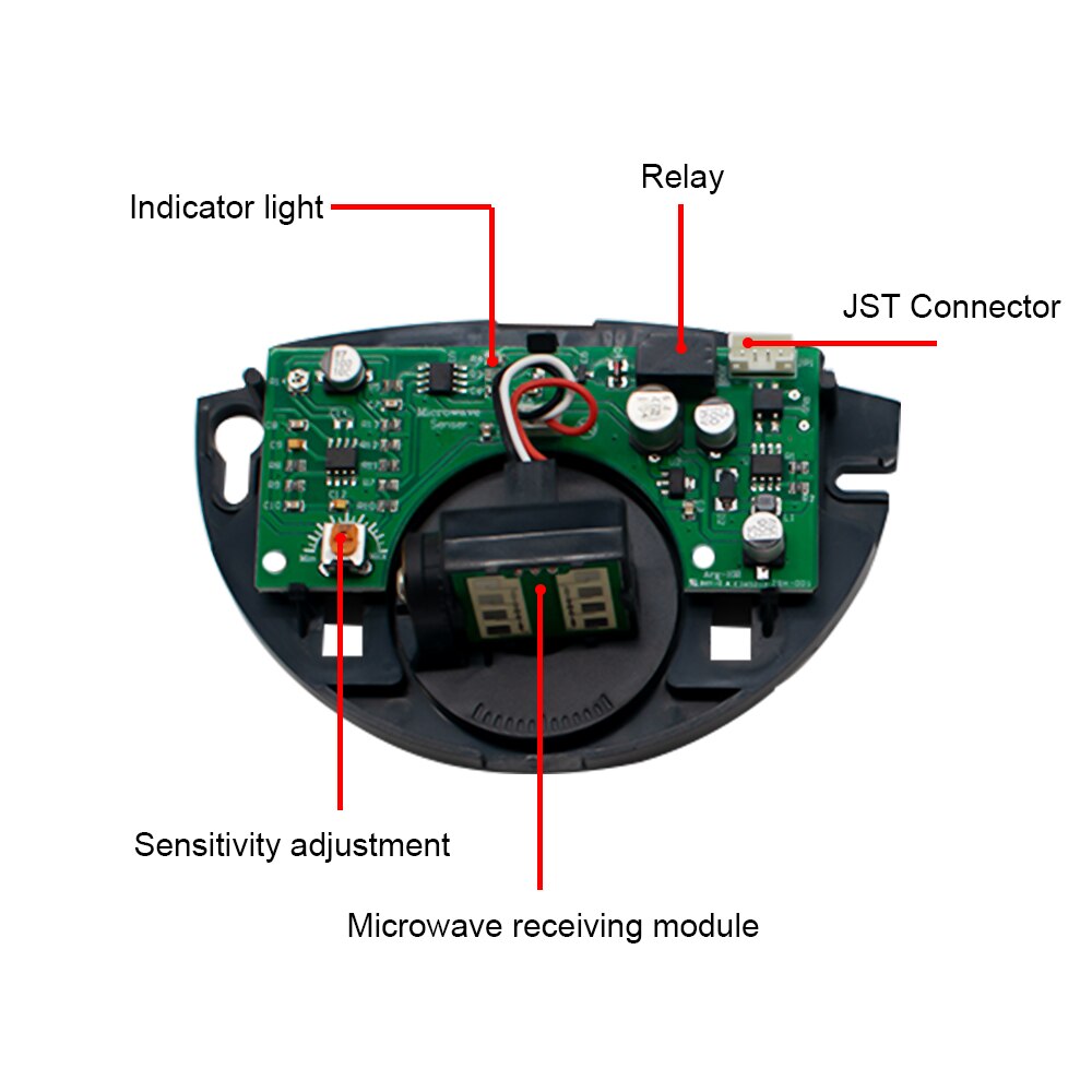 24.125Ghz Automatische Poort Deur Magnetron Motion Sensor Detector Sliding Swing Deur Sensor Auto Opening
