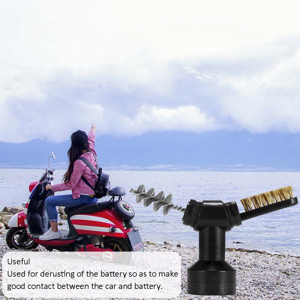 Car Battery Post Terminal Cleaner Dirt Corrosion Brush Battery Brush Tool Battery Protector Hand Clean Tool