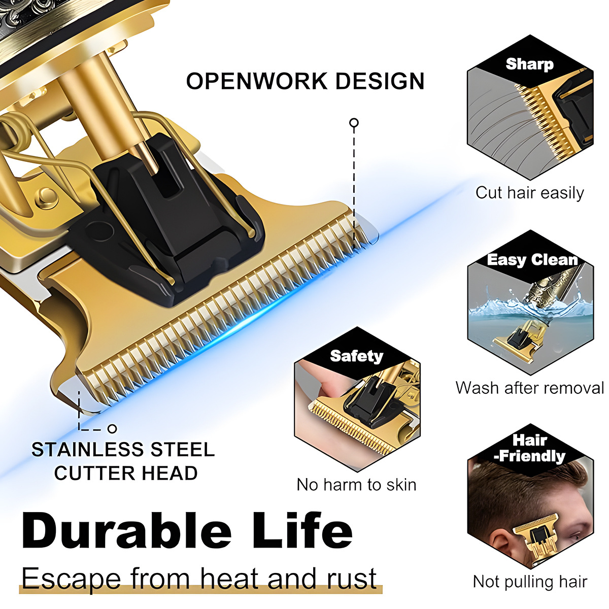 Mini Tondeuse Machine Draadloze Elektrische Tondeuse Baard Scheerapparaat Mannen Haar Snijmachine Kapper Voor Mannen Kapsel Stijl