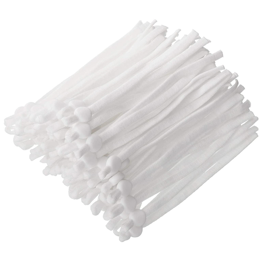 100 Pcs Sewing Elastic Band Cord with Adjustable Buckle Stretchy Mask Earloop Lanyard Earmuff Rope for DIY Making Supplies YJ354