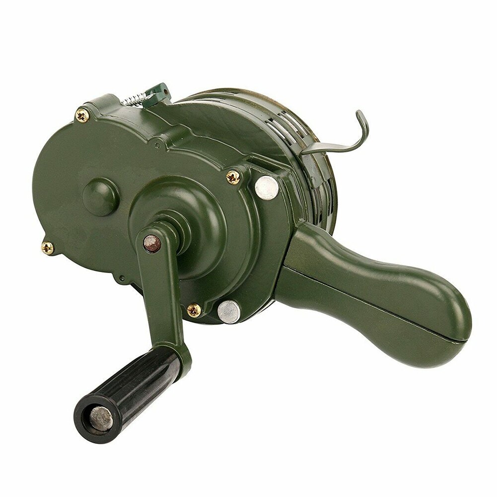 Hand Kurbel Sirene Horn 110dB Manuelle Betrieben Metall Alarm Luft überfallen Notfall Sicherheit JHP-Beste