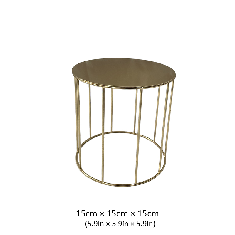 Metal Wedding Birthday Tier Cake Stand Floating Cake Separator Small Cute Party Cake Display Stand: Orange