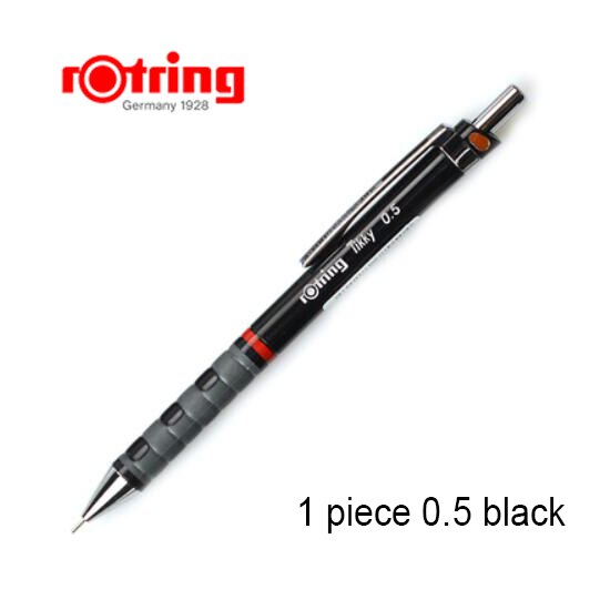 Rotring Tikky Automatische Mechanische Bleistift 0.35/0.5/0.7/1,0mm Kunststoff Stift Halfter: 0.5mm Schwarz
