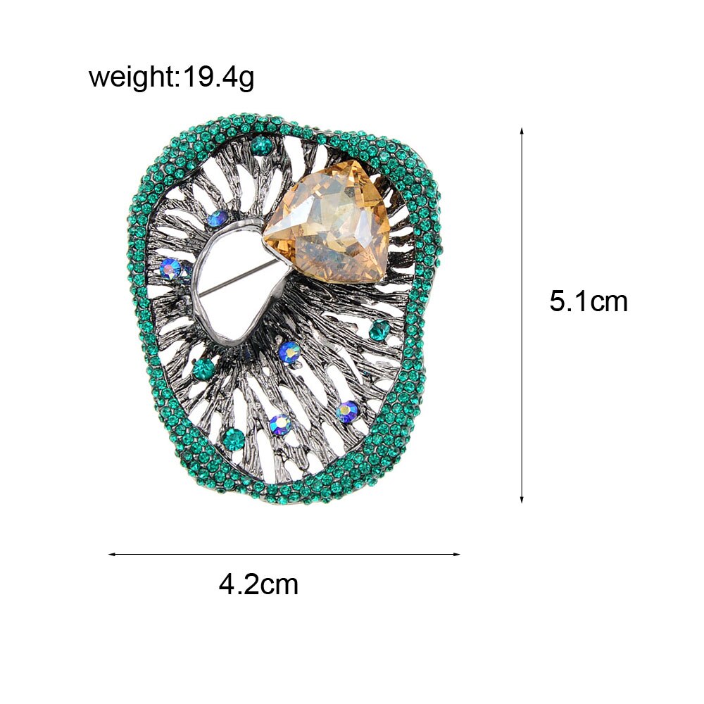 CINDY XIANG Strass Geometrica Spille per Le Donne di Modo dell'annata Spille Retrò Spilla 2 Colori Disponibili vuoto-fuori del Regalo Dei Monili