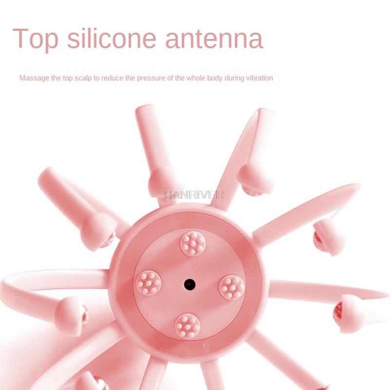 Tête à vibrations, Gadgets de préhension, poulpe, griffe de Massage, boule de griffes, peigne électrique de Massage du cuir chevelu