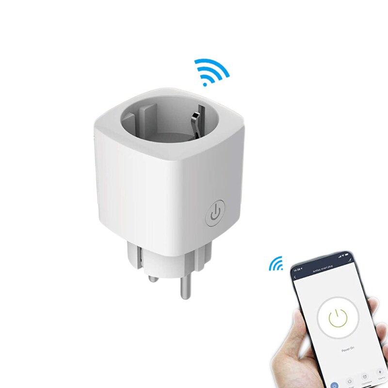 WiFi Smart Plug EU Adapter Wireless Remote Voice Control Socket Timer Socket For Use With Alexa Google Home: 1 piece