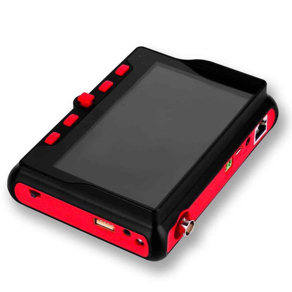 4.3 Inch CCTV Tester Monito 5MP Portable Camera Tester AHD CVBS Tester UTC OSD Control 12V Power Output