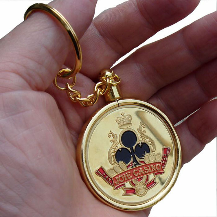 3 stk blank nøglering nøglering til poker chips poker card guard texas hold'em poker