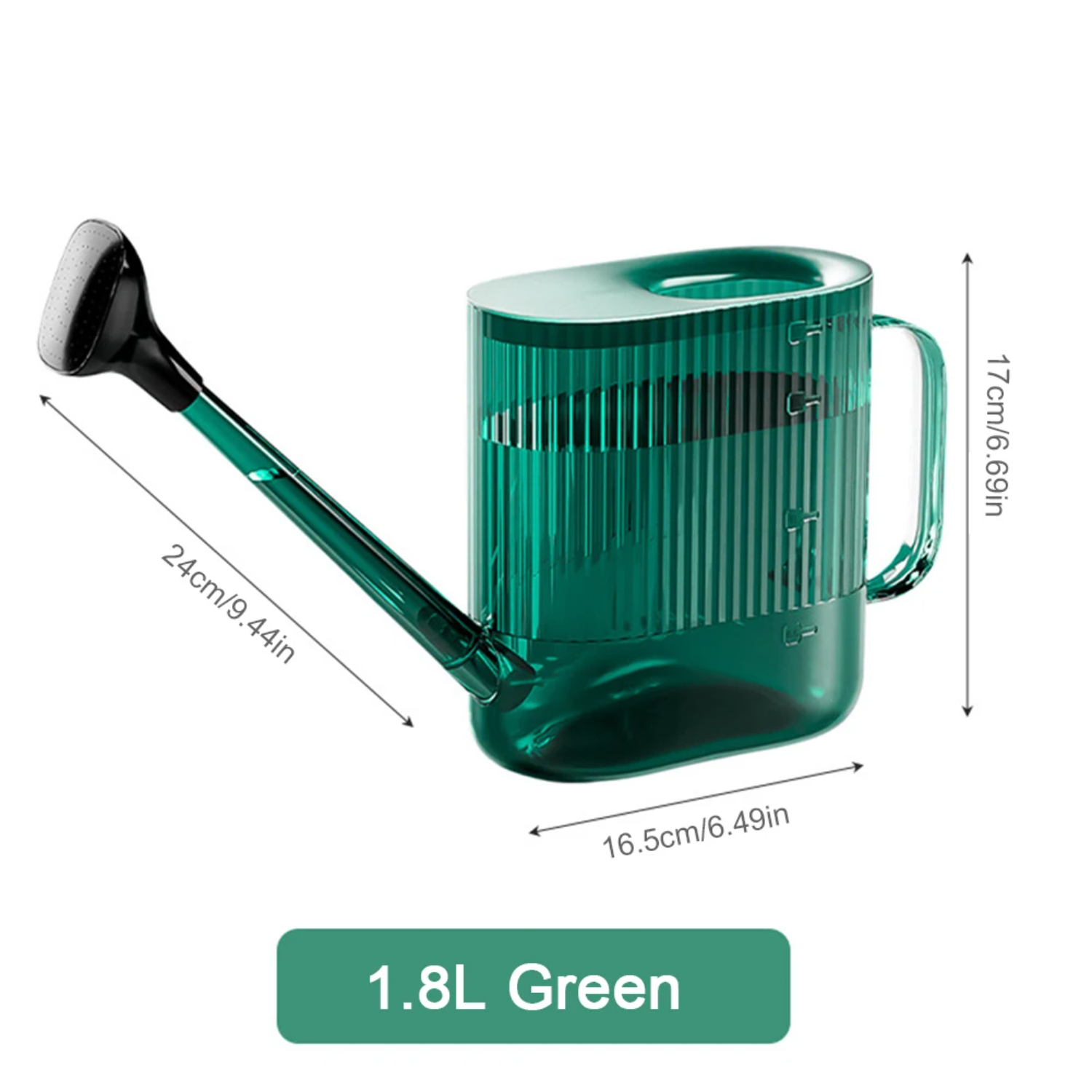 1800ML Garden Watering Can with Sprinkler Plastic Watering Can Modern Water Can Indoor and Outdoor Plants