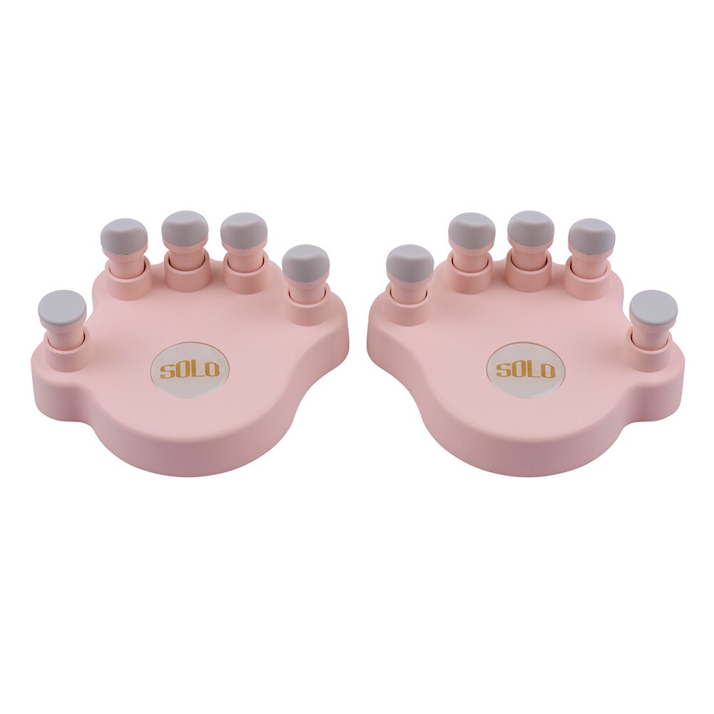 SOLO 1 Pair Piano Finger Trainers Fingers Strength Training Tools Finger Correctors Soft Finger Pads Piano keyboard for beginner: Pink