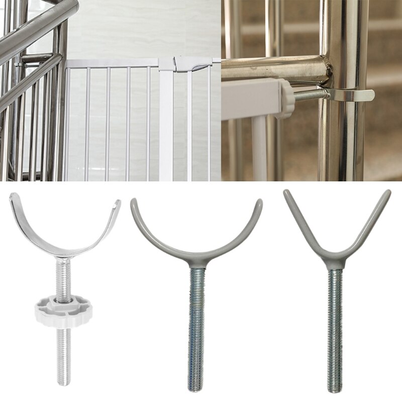 Trap Druk Gemonteerd Security Gate Schroefdraad Spindel Staaf Y/U Vorm Gate Adapter Voor Baby Pet Veiligheid Gates