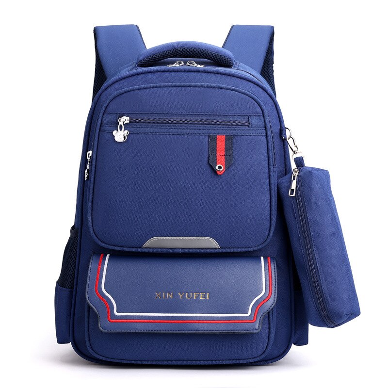 Meisjes Schooltassen Preppy Stijl Rugzakken Scholieren Contrast Kleur Rugzak Kinderen Tas Kinderen Schooltas Mochila Infantil: blue