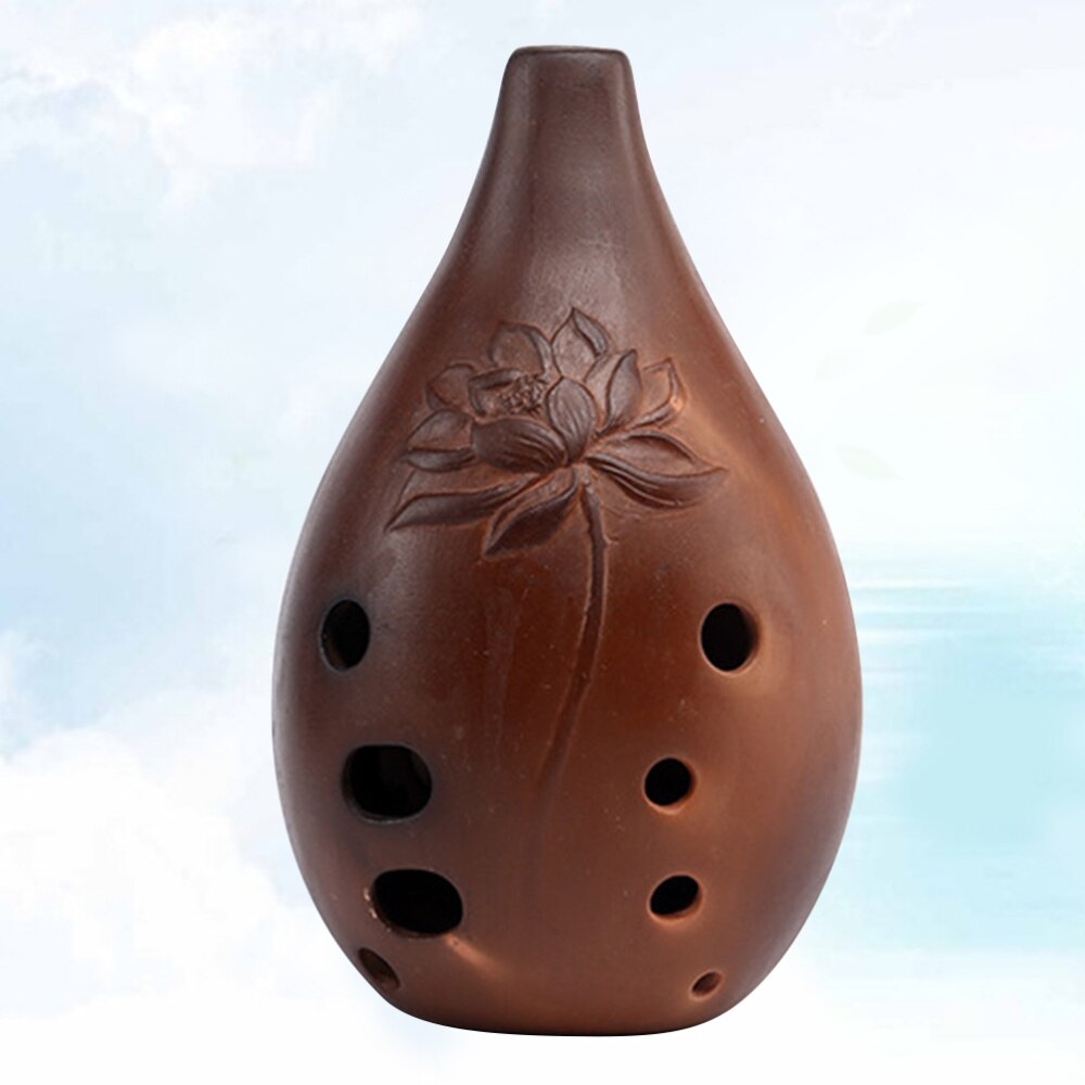 Flûte chinoise professionnelle 10 trous Xun, Instrument ancien en céramique Ocarina pour débutants artistes artistes 1 pièce