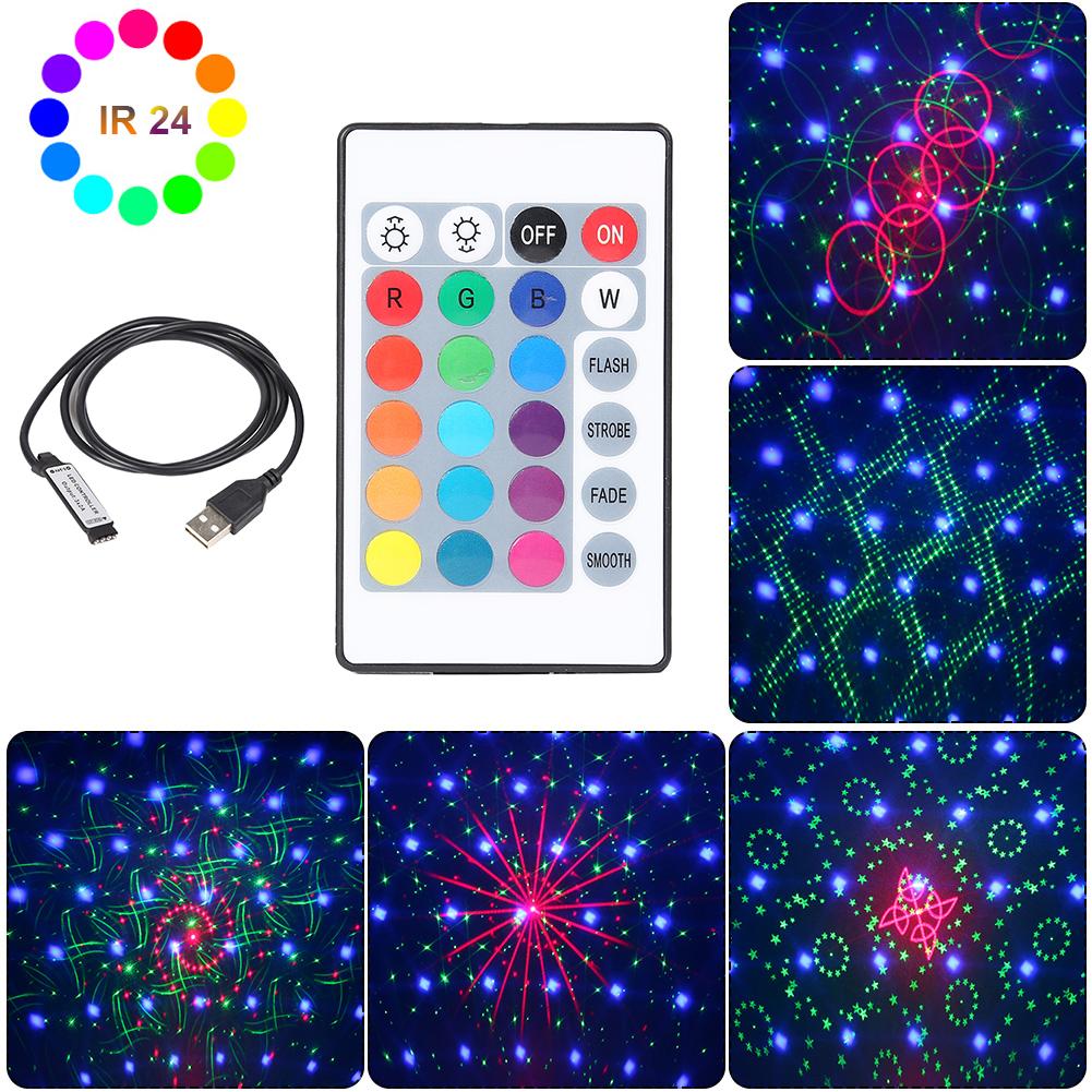 IR 24 Keys USB LED Light Strip Remote Controller w/5-24V USB RGB Controller