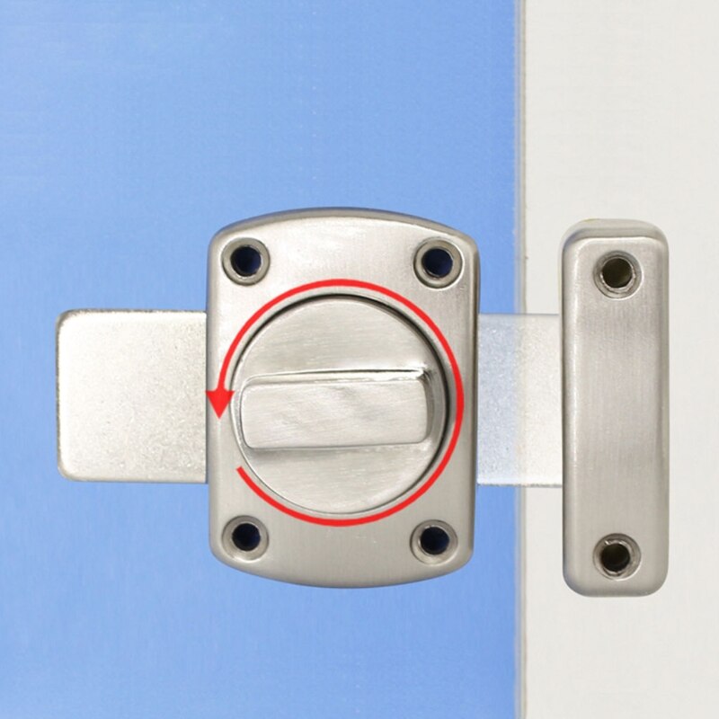 RV Drawer Latches Keyless Twist Locks Zinc Alloy Cabinet Door Locks Bathroom Rotate Bolt Lock Toilet Indoor Latch