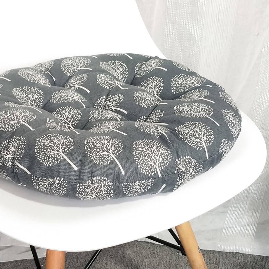 Round Cotton And Linen Style Cushion Round Meditation Chair Cushion 40x40cm Kitchen Office Chair Indoor Outdoor Dining