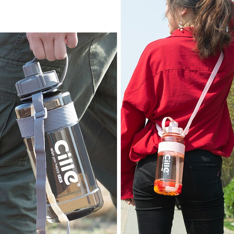 1000ml BPA Free Sport Drinking Water Bottle with Straw 1L 2L 3L Plastic Water Drinking Bottle for Water