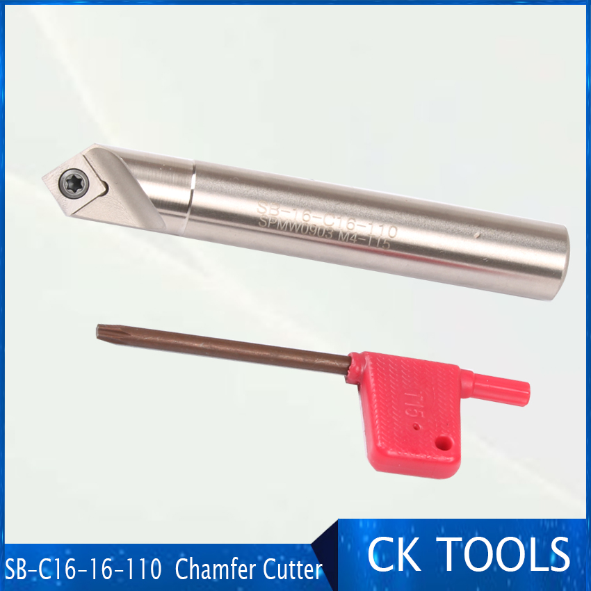 Remise SB-C16-16-110 SPMW090304 visage moulin 16mm chanfrein fraise SB 16mm chanfreinage coupe porte-insertion