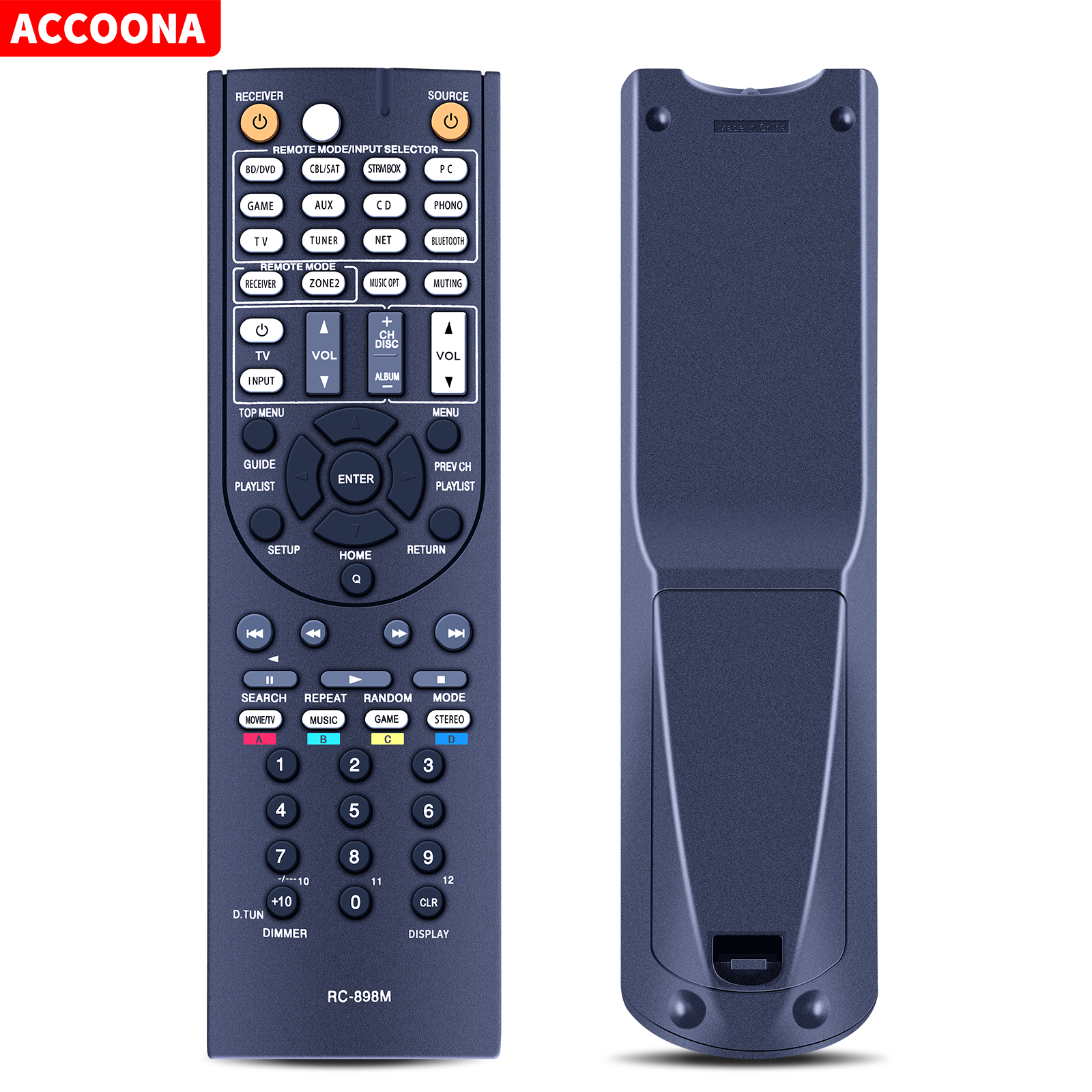 RC-898M RC898M Control remoto para receptor AV Onkyo RC-897M TX-NR5008 TX-NR709 TX-NR646 TX-NR747 TX-NR545 TX-NR54