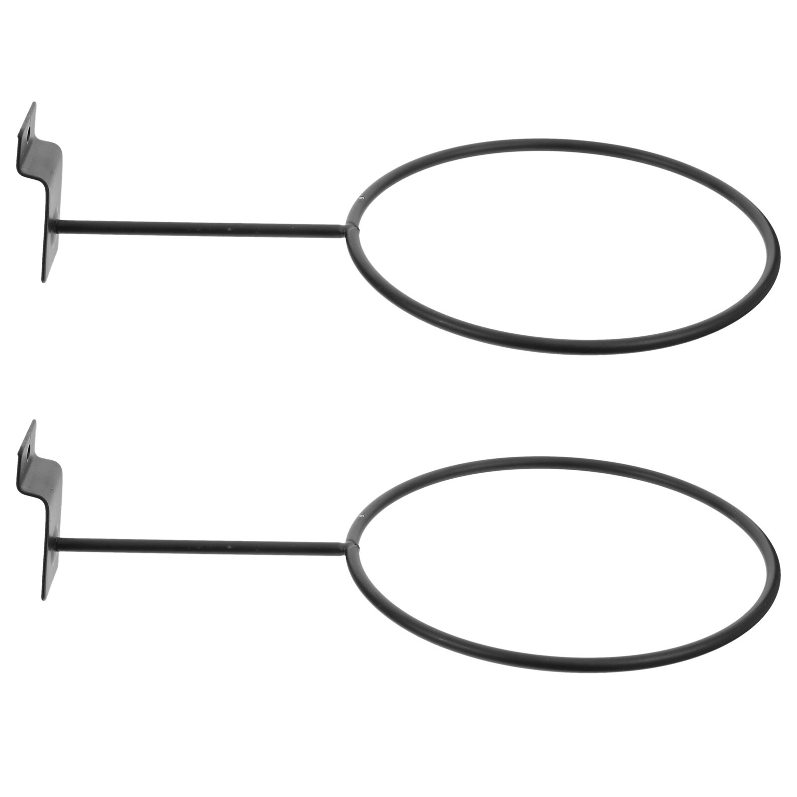 2 pcs basketball storage holder iron balls bracket hats display rack balls show rack for balls shop: Default Title