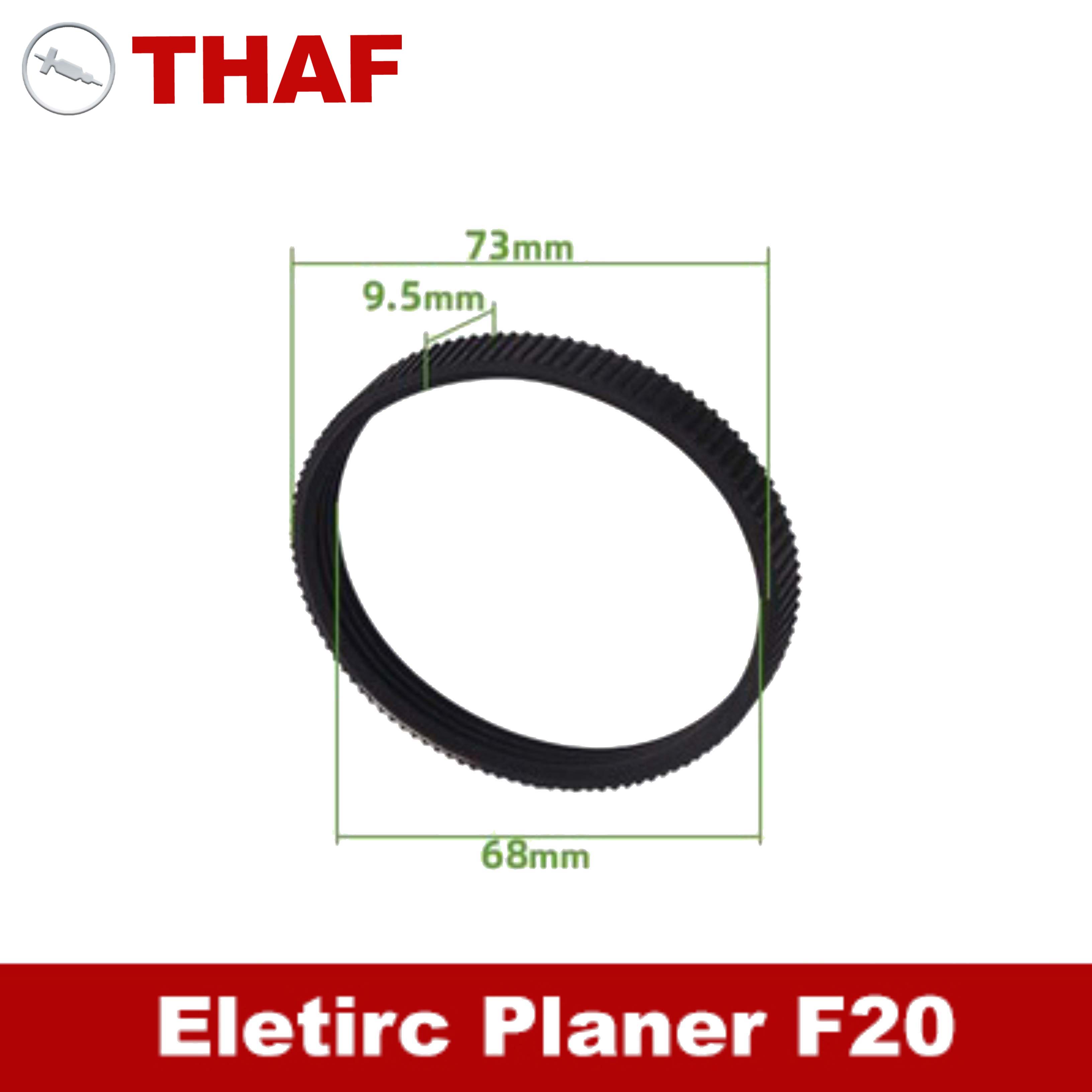 Piezas de repuesto para cubierta de correa de polea, repuesto para cepillo Hitachi F20A: Rubber Belt