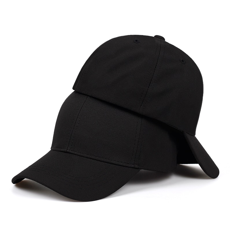 cotton breathable back sealing hat outdoor leisure dad hats can not adjust light board baseball cap golf caps: black