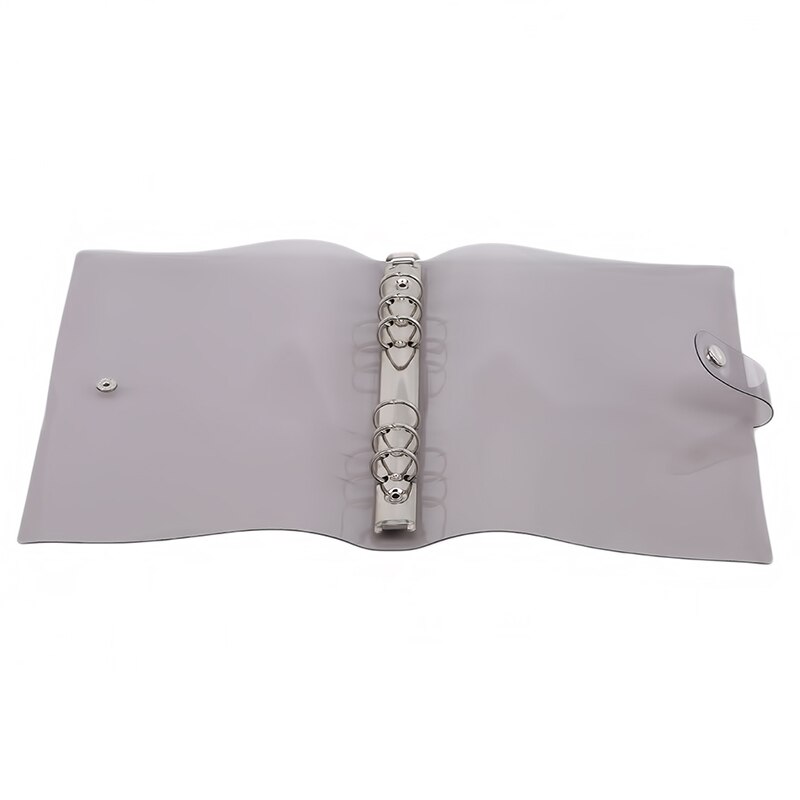 A5 / A6 Simple PVC Binder Loose Leaf Office Supplies Transparent Simple Planner Cover Notebook Thin Case