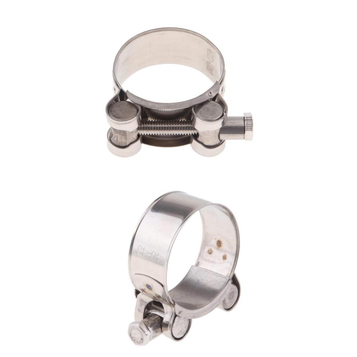 2pcs Motorcycle Exhaust Clamp / Clip / Bracket / Banjo 36-39mm, 40-43mm