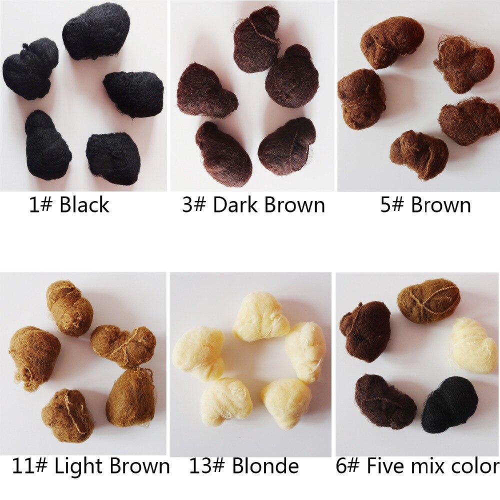Red de Nylon de para el pelo, 100 Uds., cascabeles de baile estelar/extensión de cabello, gorro tejido, redes marrones